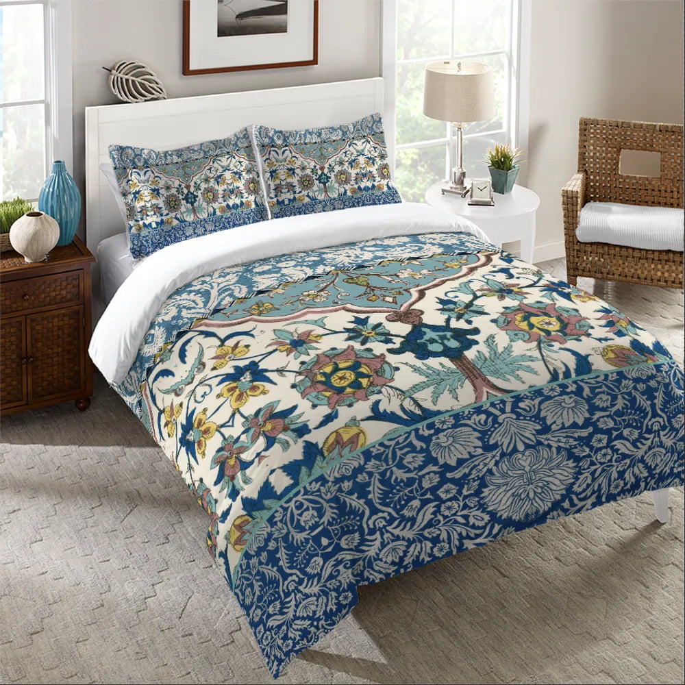 Royal Blue Bohemian Tapestry Duvet Cover Laural Home