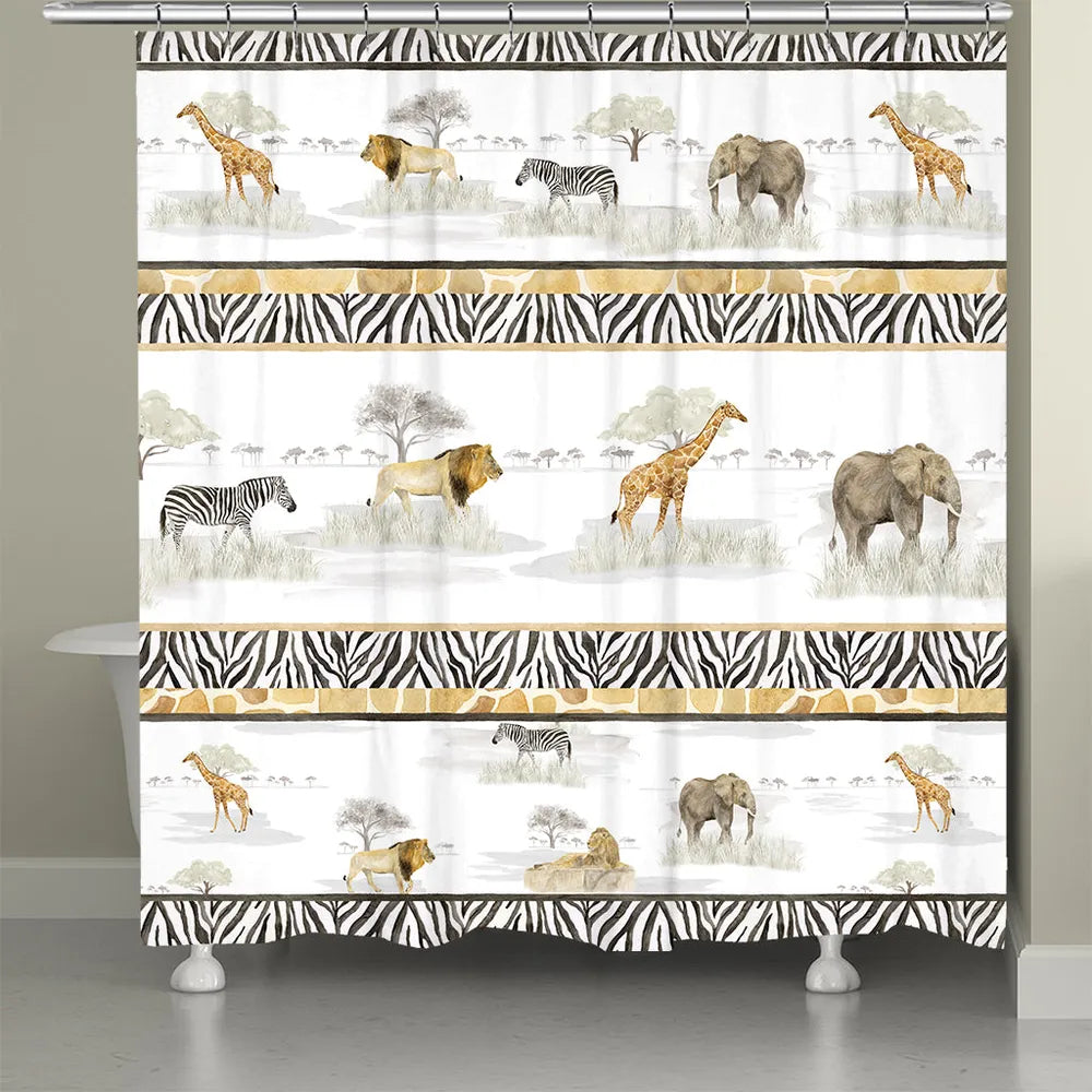 Safari Shower Curtain Laural Home