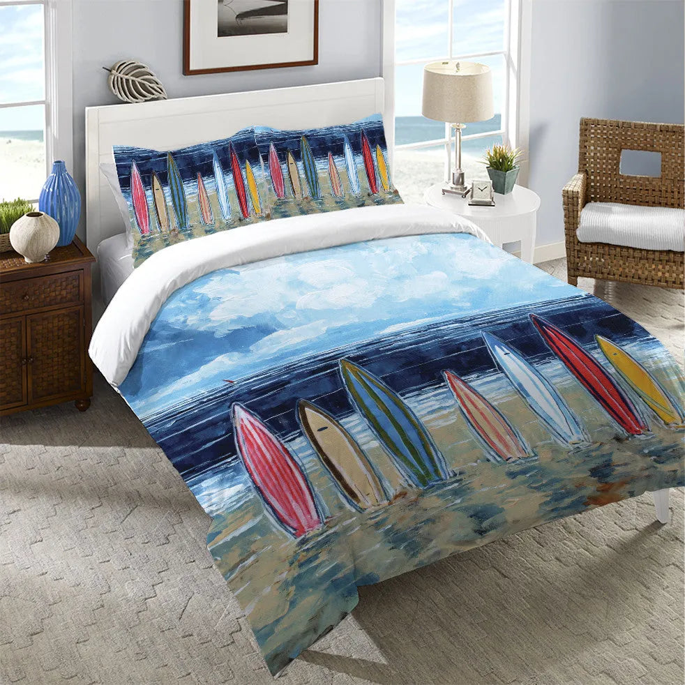 Surfboards Duvet Cover Laural Home