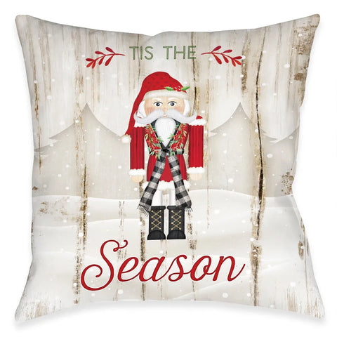 Kringle Chenille Santa Suit Pillow 18x18 - Allysons Place