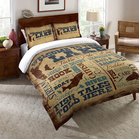 Lake Lifestyle Duvet Cover - King from Black Forest Decor