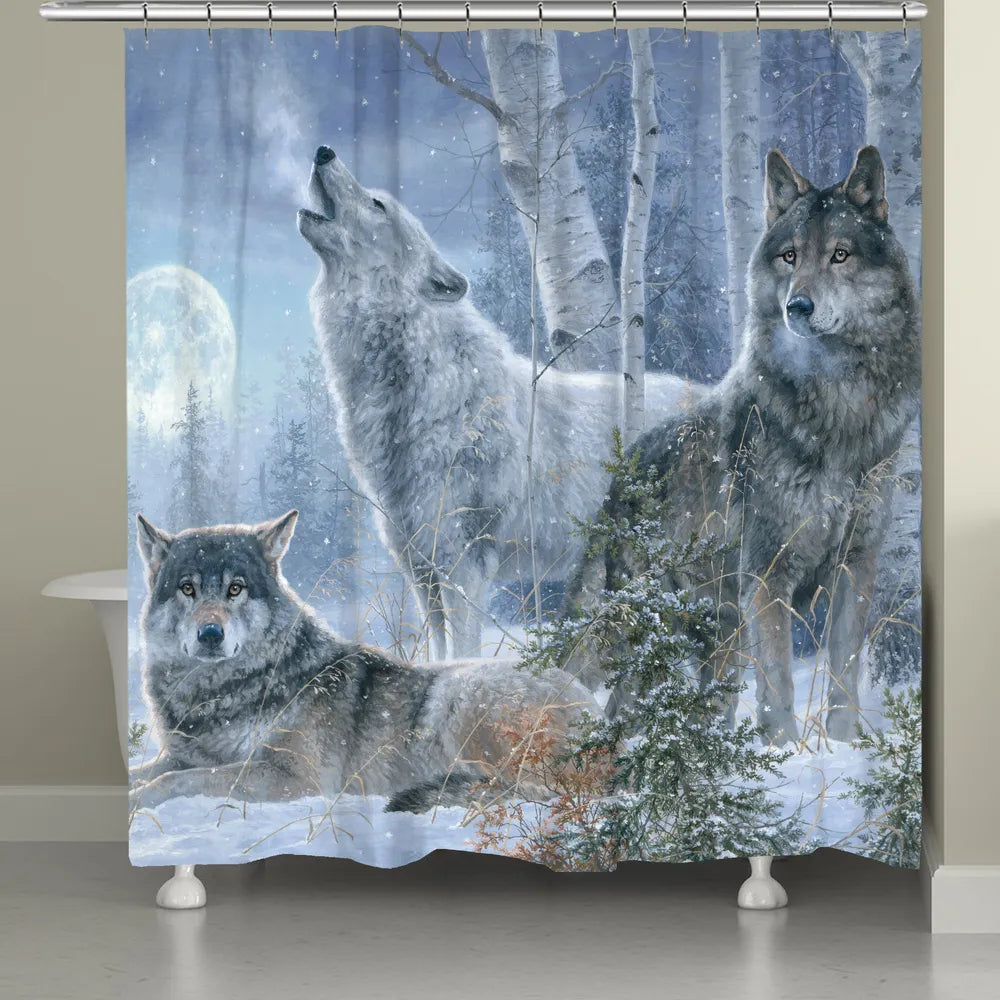 Wolf Pack Shower Curtain Laural Home