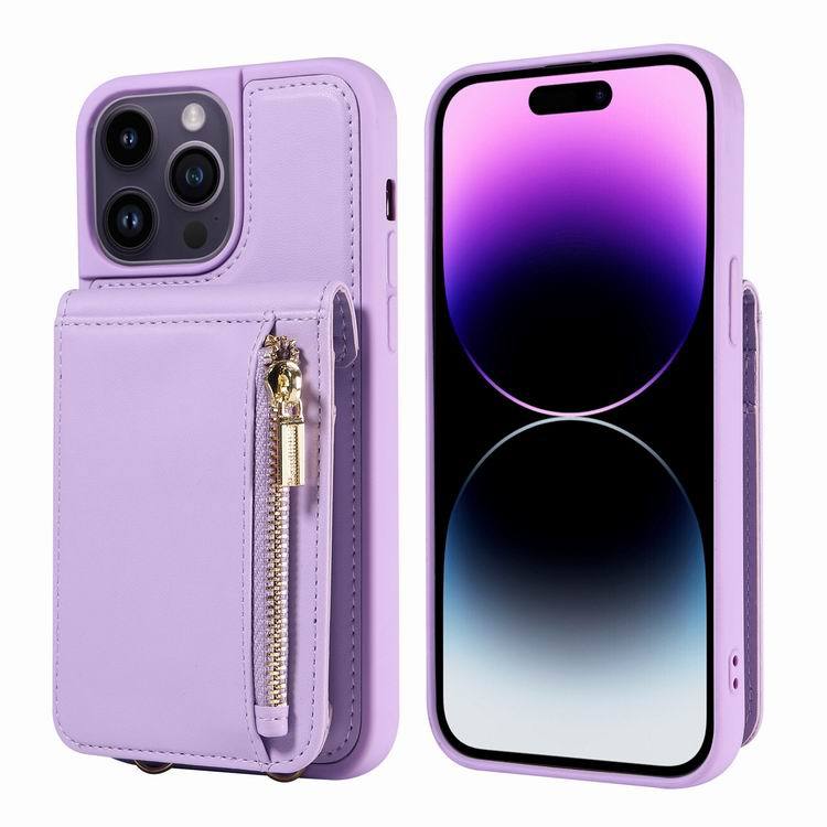 HIMODA crossbody wallet iphone case - purple 3