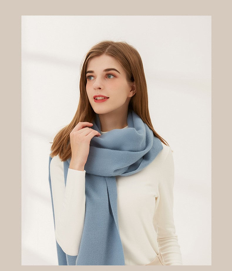 HIMODA cashmere scarf - women - winter shawl - detail 1