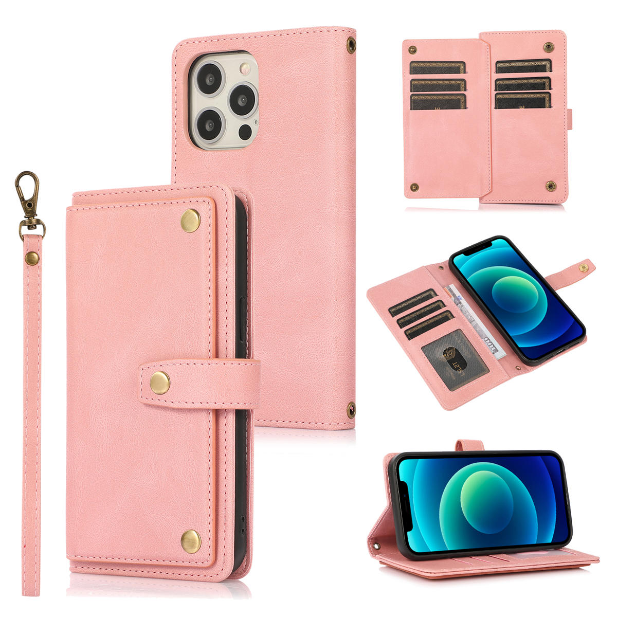 HIMODA crossbody wallet iphone case - vegan leather-detail 2