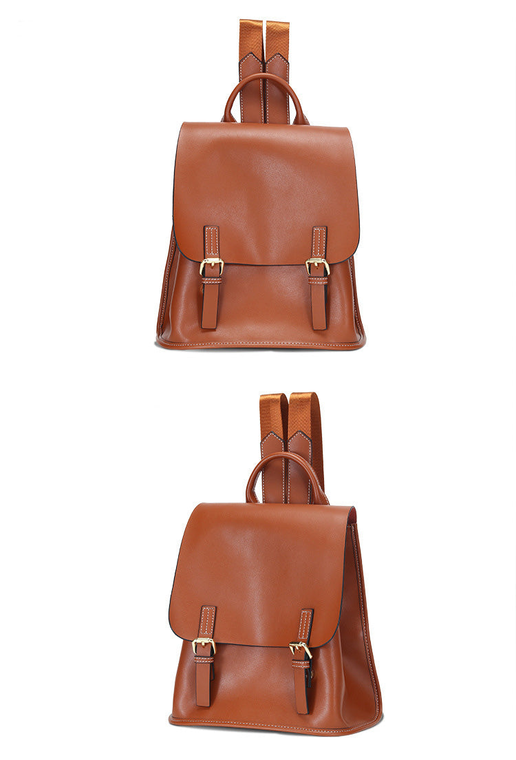 HIMODA genuine leather backpack bag-ladies- detail 3