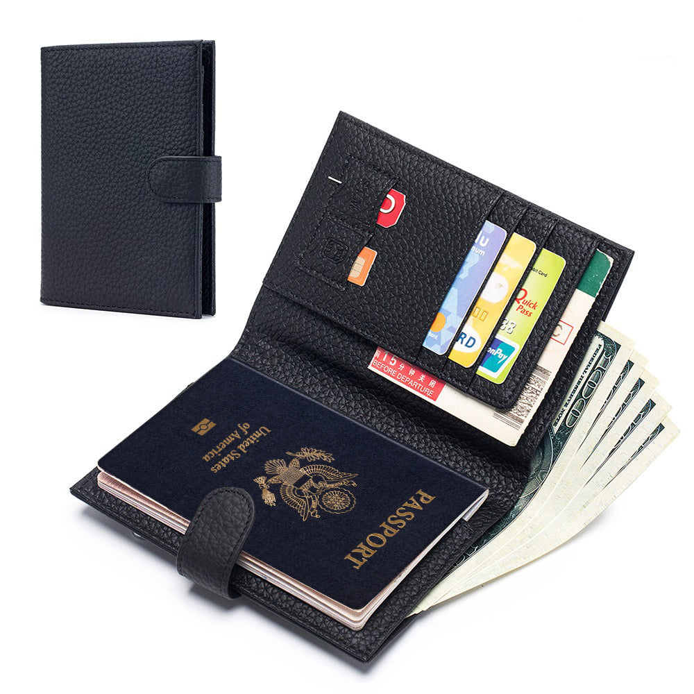 leather passport wallet travel wallet with boarding pass sleeve