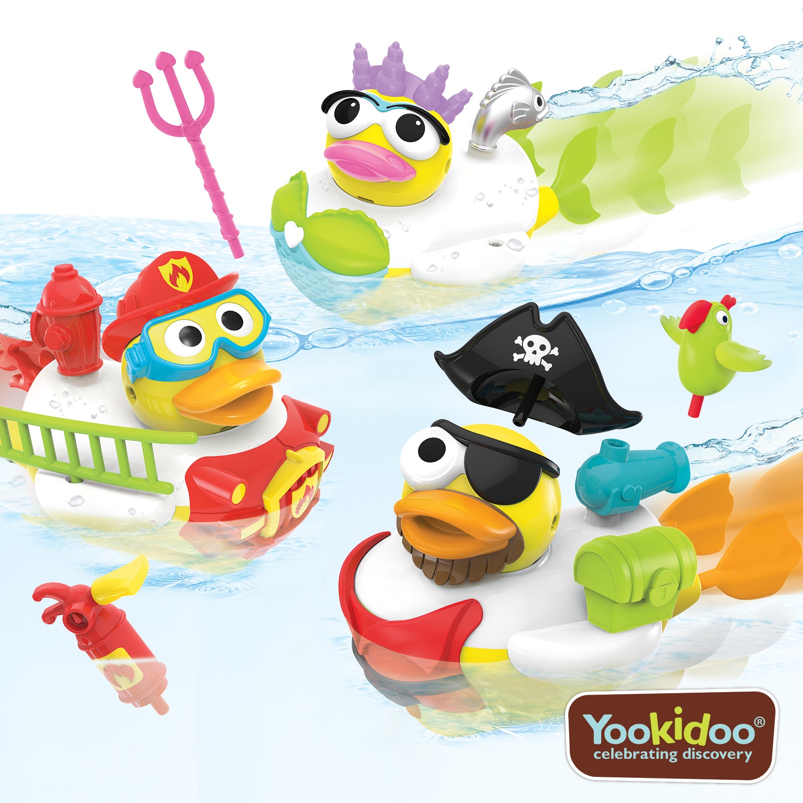 yookidoo jet duck bath toy