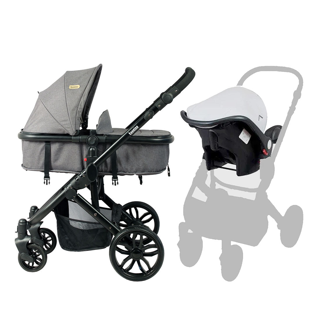 looping stroller with car seat