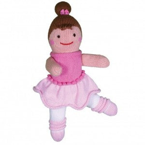 Zubels - Bella the Ballerina Giant Handknit Cotton Doll (4799386255394)