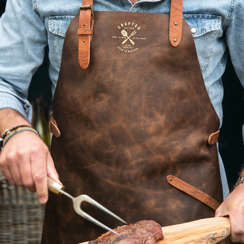 Tablier de cuisine en cuir 