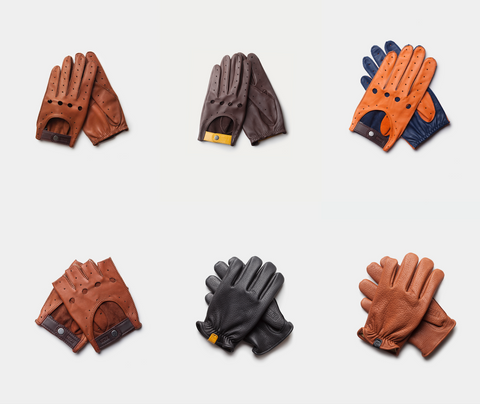 Collection de gants en cuir pour homme
