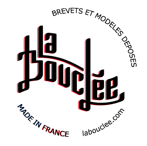 Logo de la marque La Bouclée, création d'objets en cuir d'une pièce unique