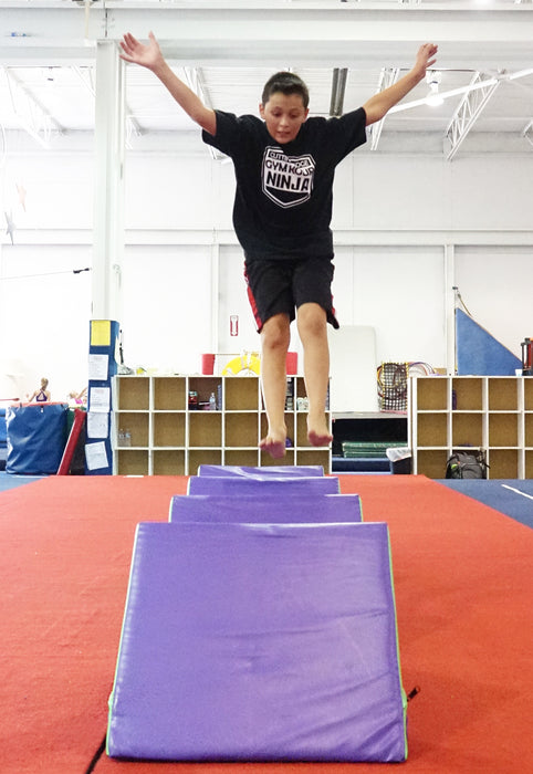 slanted gymnastics mat