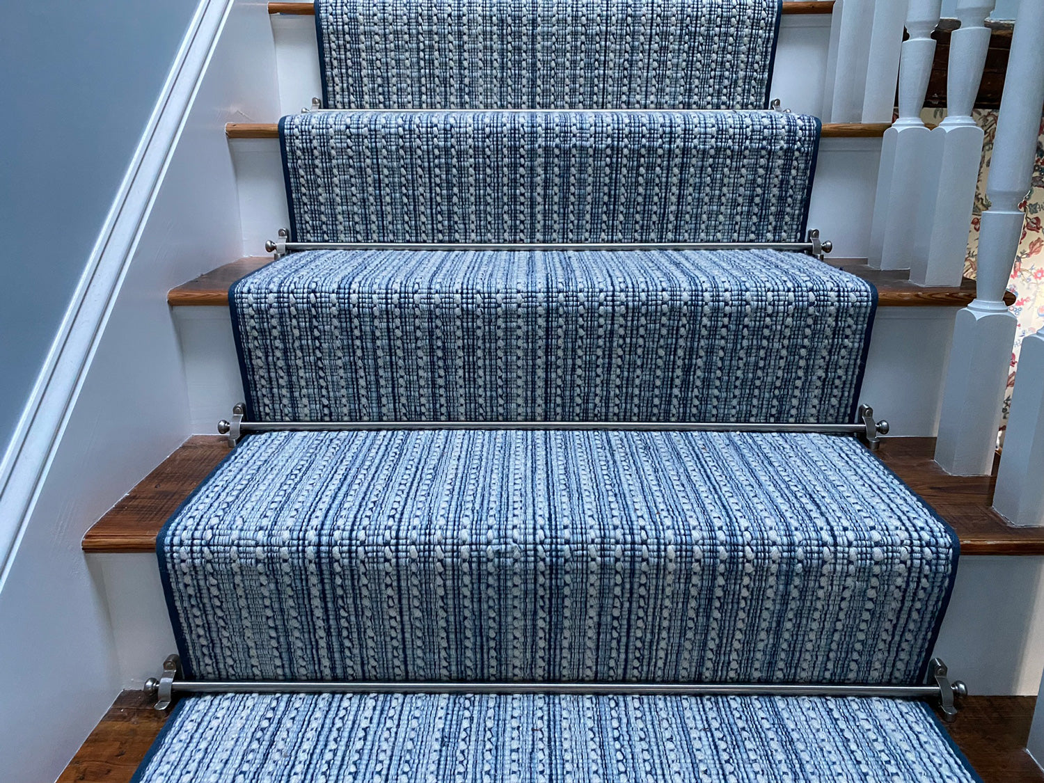 blue stair runner