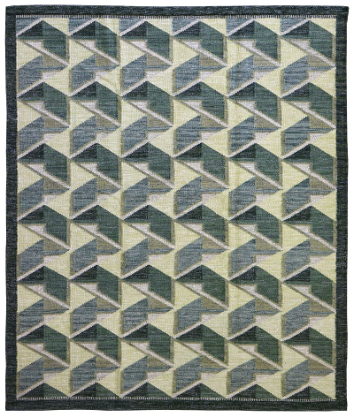 wool and acrylic flatweave design