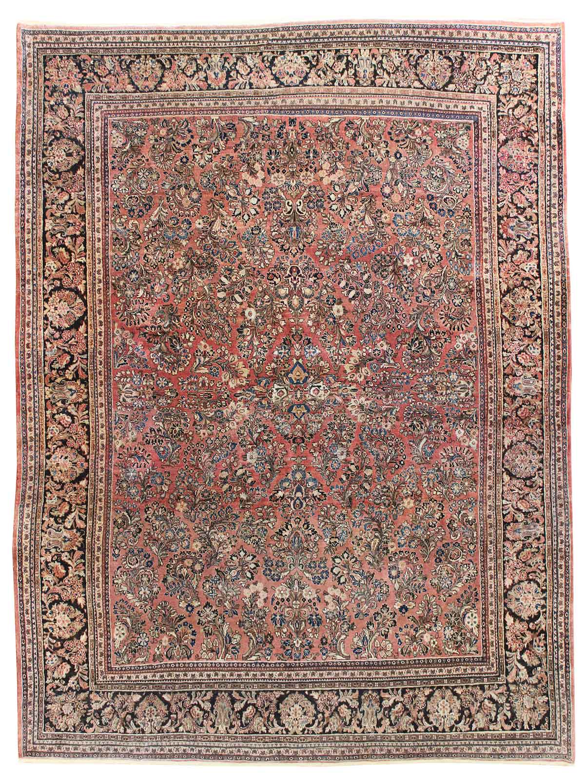 Antique Sarouk Handwoven Traditional Rug | Landry & Arcari