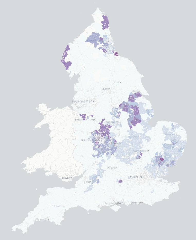 Fluoride distribution in england