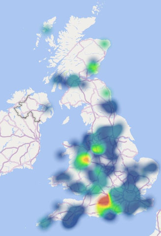 heatmap of average lead levels