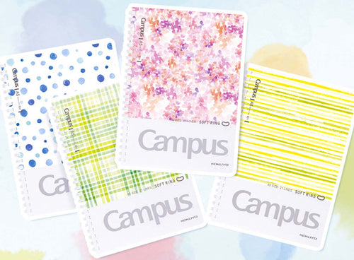 KOKUYO Watercolor Campus Binder Notebook 8 Holes B5 A5 Smart Ring