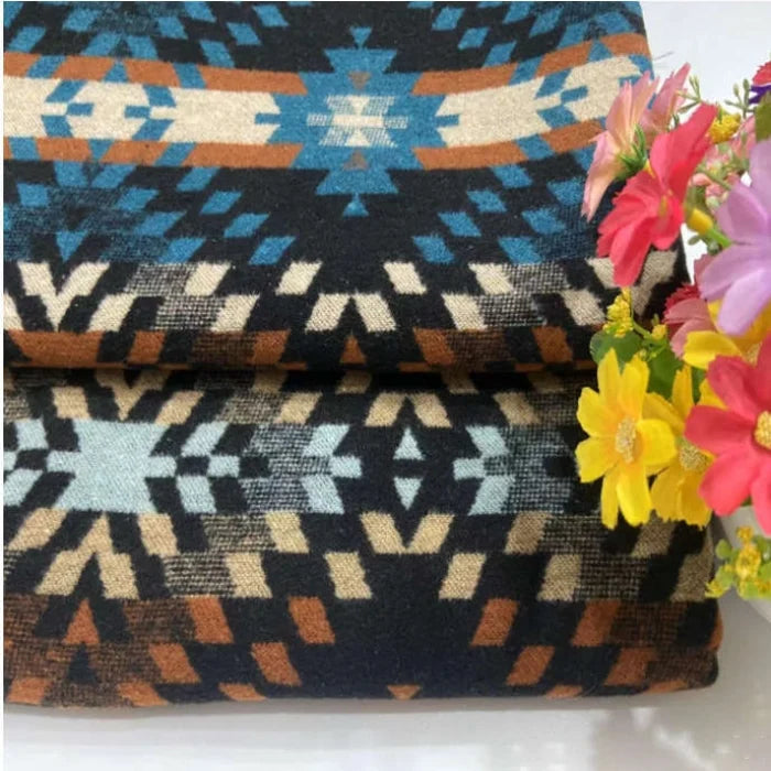 Jacquard Aztec Western Fabric By The Yard-Longan Craft