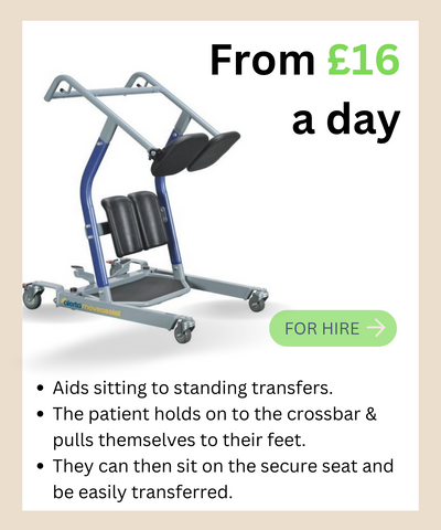 Move Assist standing aid to hire from Caremed Alrick