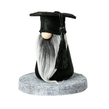 Load image into Gallery viewer, Joyful Gnomes fabric graduation gnome with black tassel
