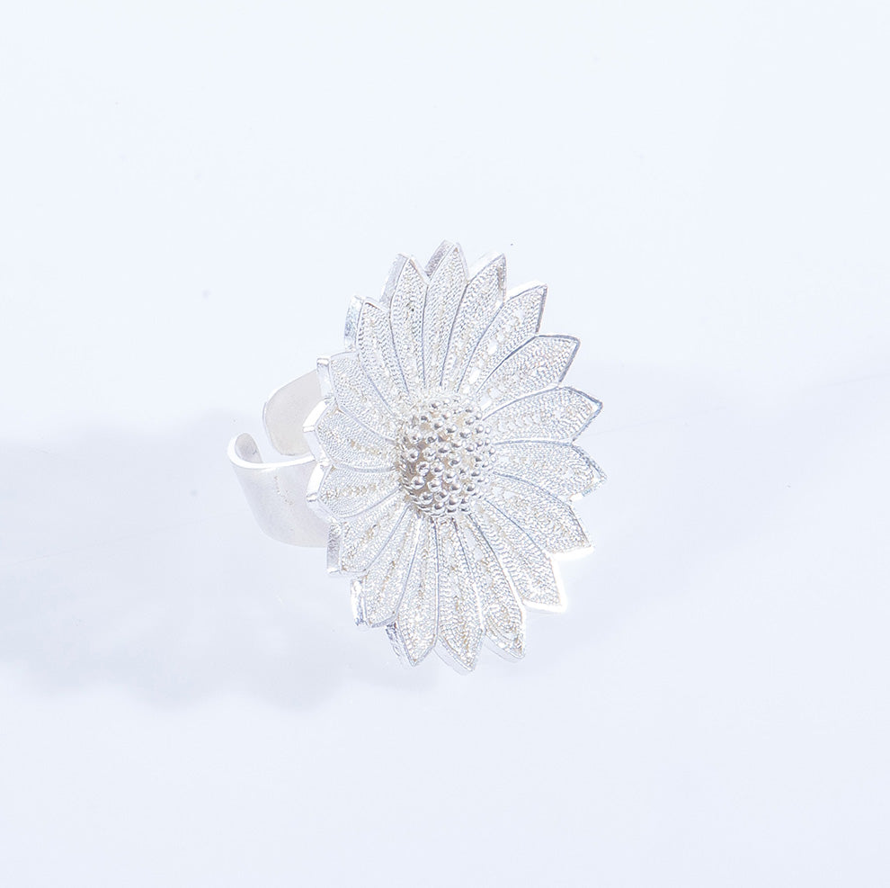 Anillo Girasol Filigrana – Amorino Jewelry