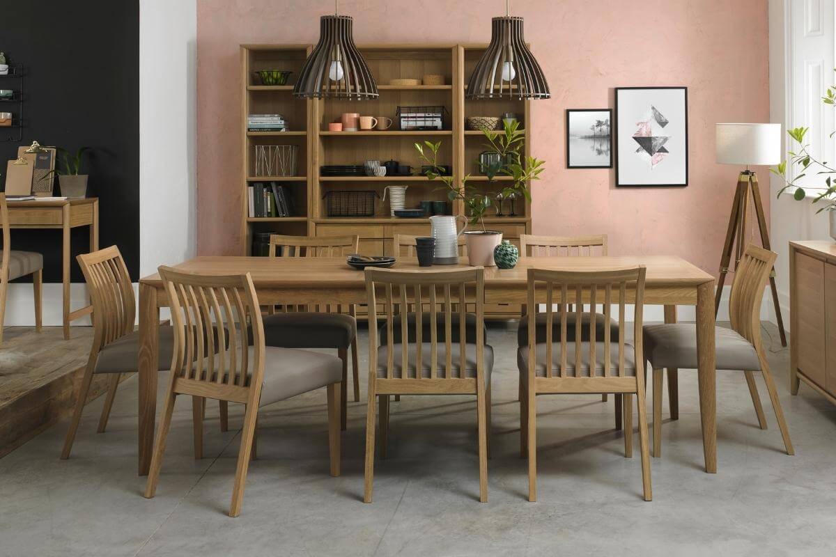 brighton oak dining table