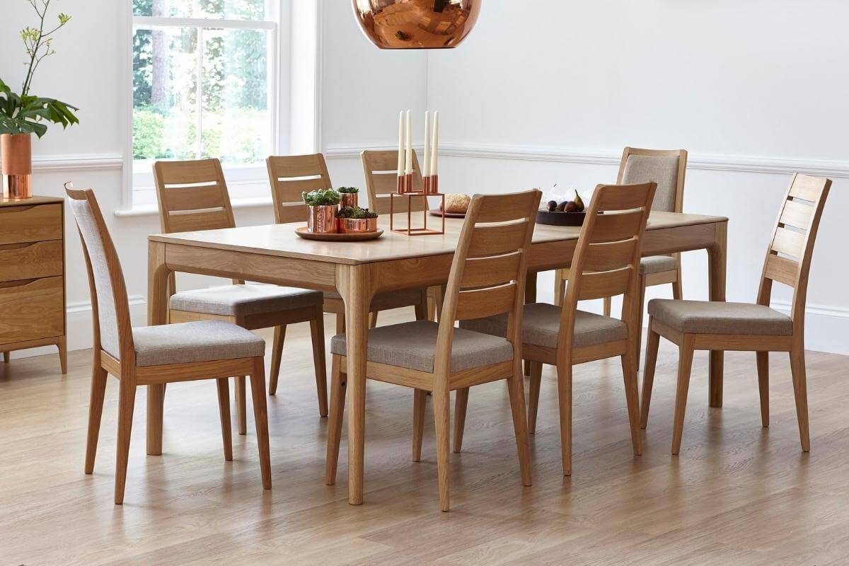 ercol romana extending dining table