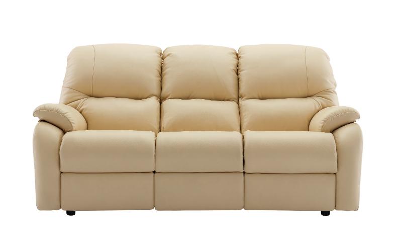 g plan mistral leather 3 seater sofa