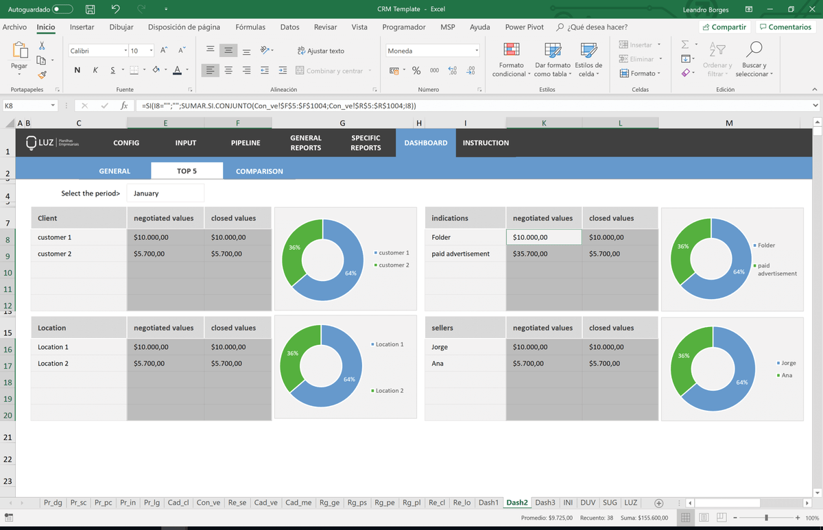 crm excel template free download