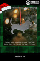 basset hound christmas ornament