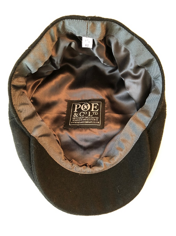 Poe & Company Limited Flat Cap Lining and Label
