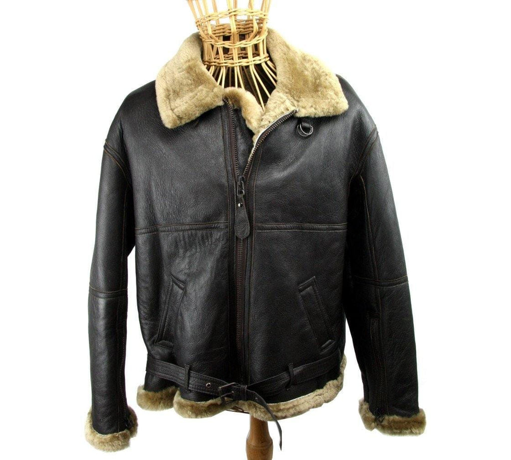 Authentic WWII Sheepskin Flying Jacket - Poe and Company Limited