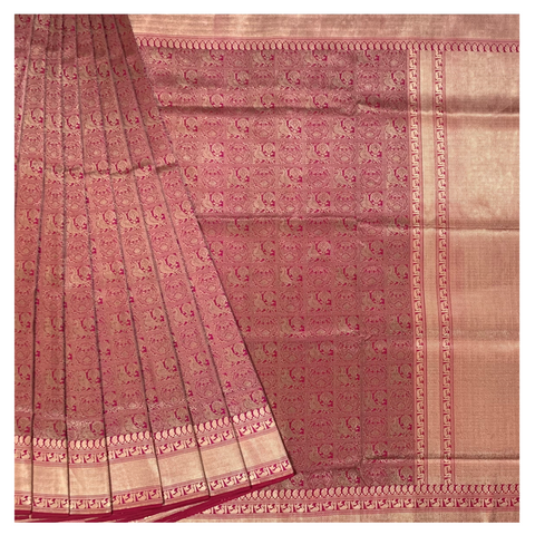 Pink	Silk Banarasi Saree
