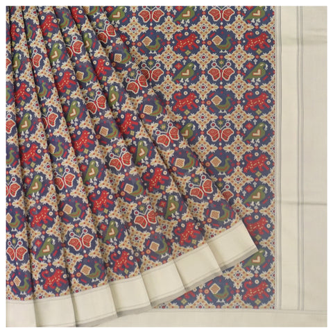 Blue Cotton Saree