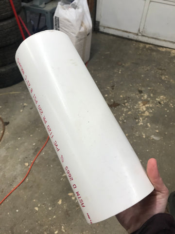 12" straight PVC pipe