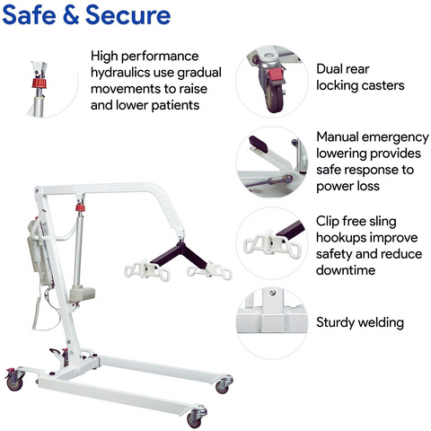 Protekt 500/600 Electric Patient Full Body Lift- PUREUPS 