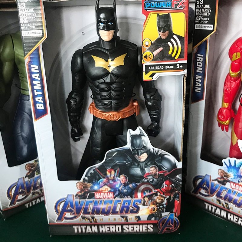 batman superman spiderman figures