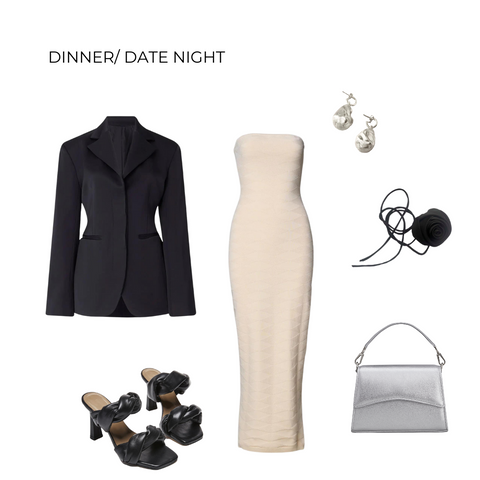 Dinner and date night outfit - after work bag
