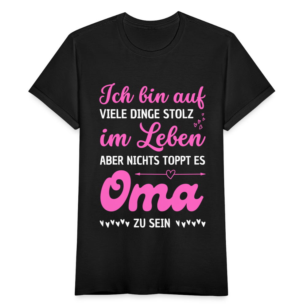 Frauen T-Shirt "Oma sein" - Schwarz