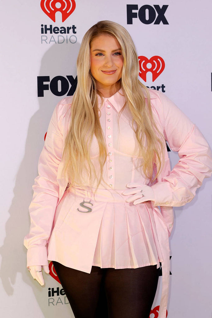 Meghan Trainor wears Blush Nova Starburst Ring to the 2024 iHeartRadio Music Awards on April 1, 2024 in Hollywood, CA