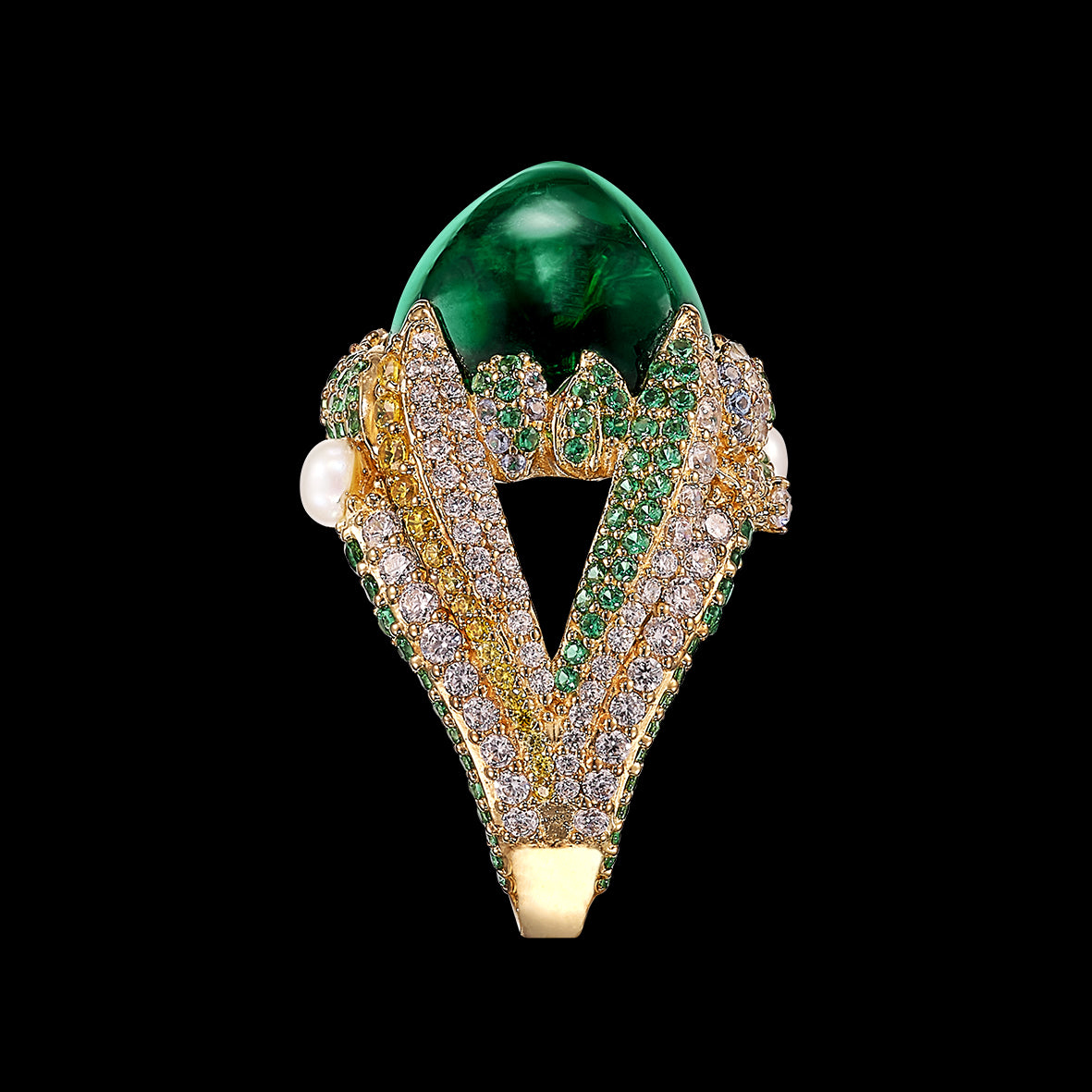 Emerald Sugarloaf Berry Ring – Anabela Chan Joaillerie