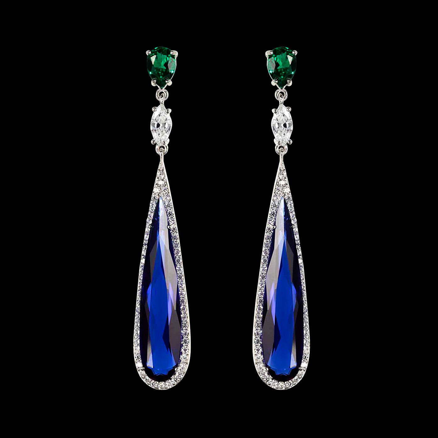 Shard Sapphire Earrings – Anabela Chan Joaillerie