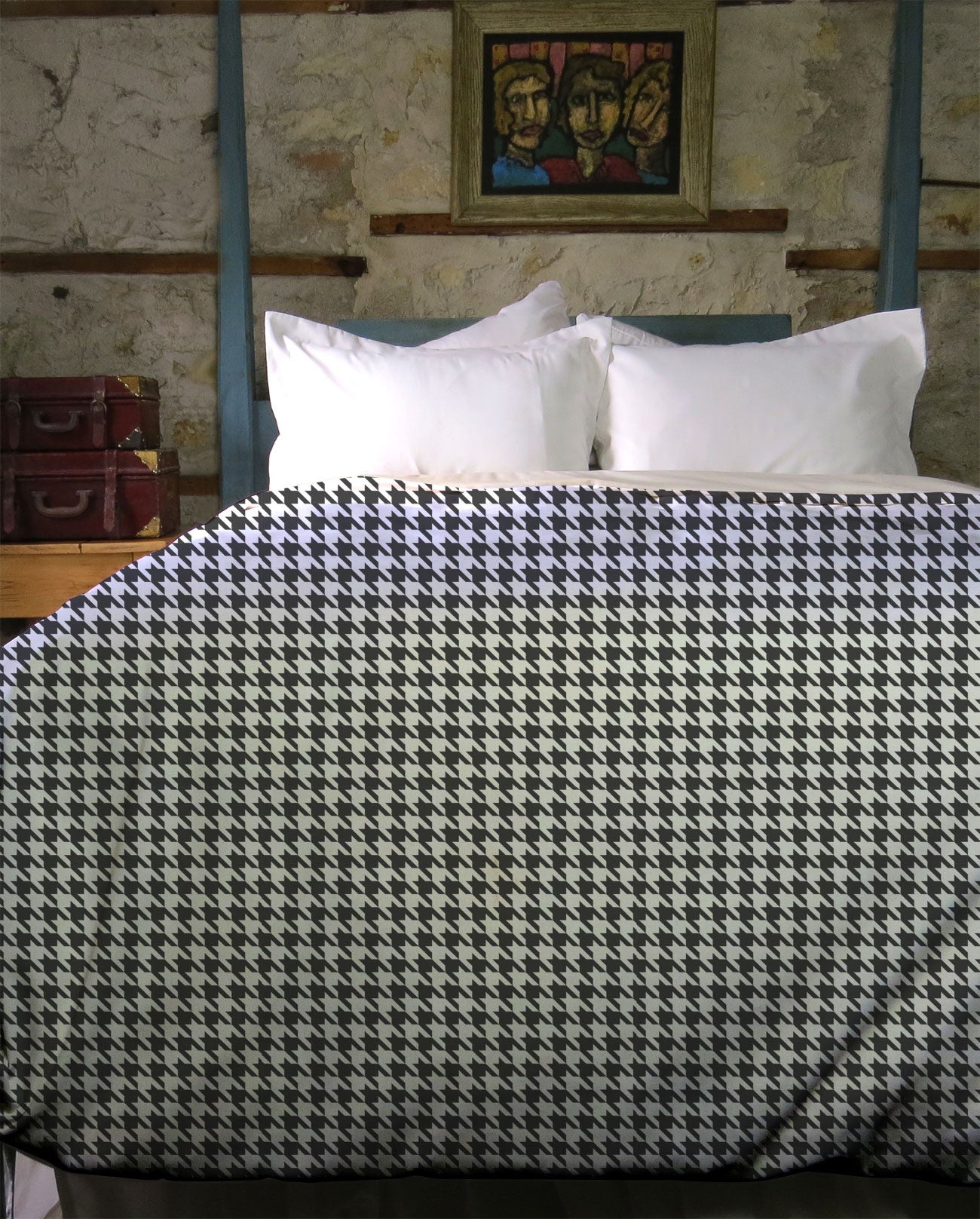 Houndstooth Duvet Covers Retro Duvet Covers Ubu Republic