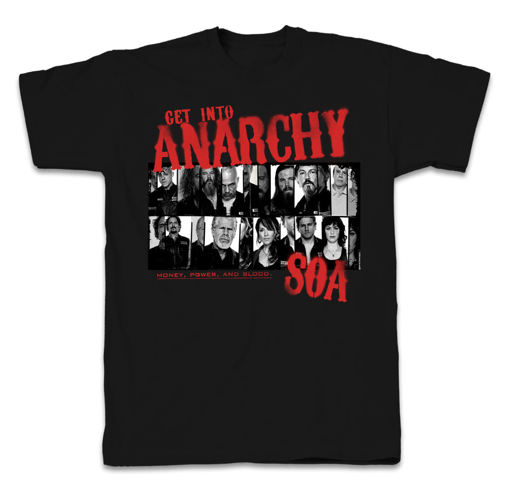 Sons of Anarchy Money Power Blood Adult Short Sleeve T-Shirt | FX