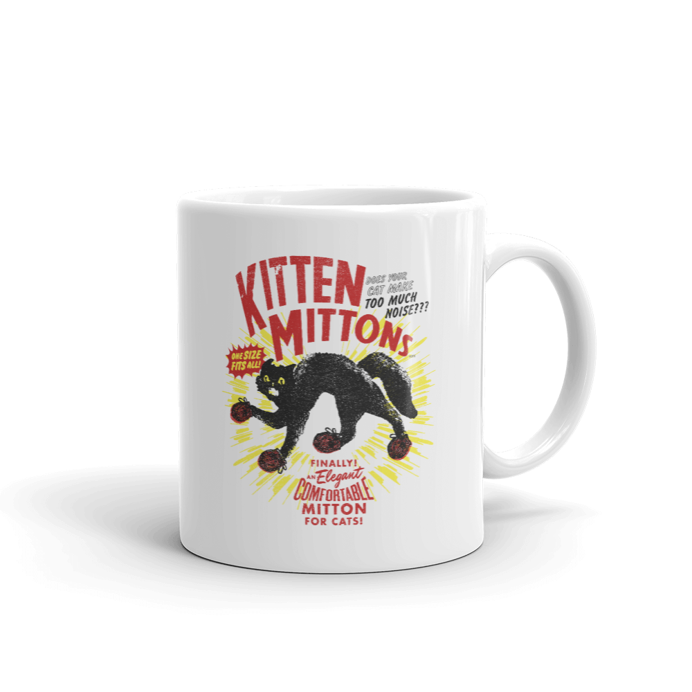 Image of It's Always Sunny in Philadelphia Kitten Mittons White Mug