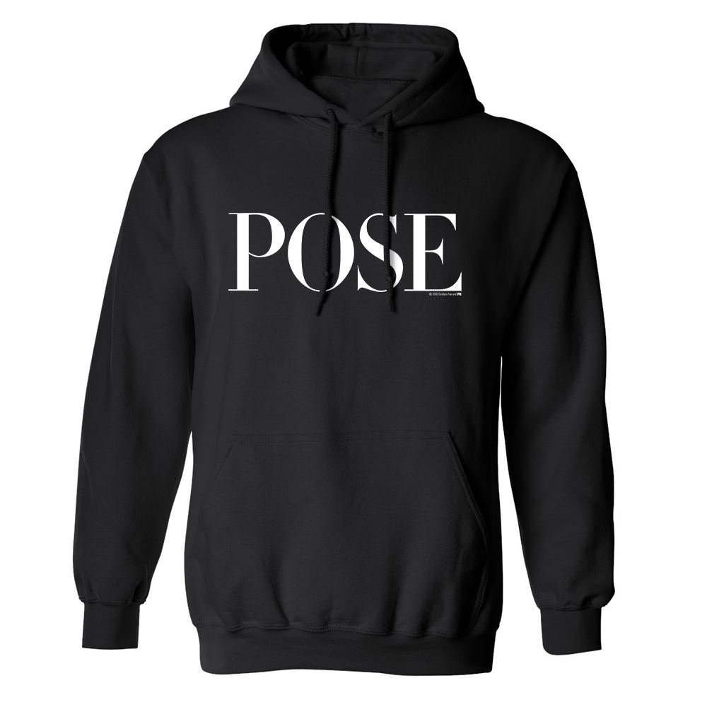 POSE BW LOGO Fleece Hooded Sweatshirt Mockup