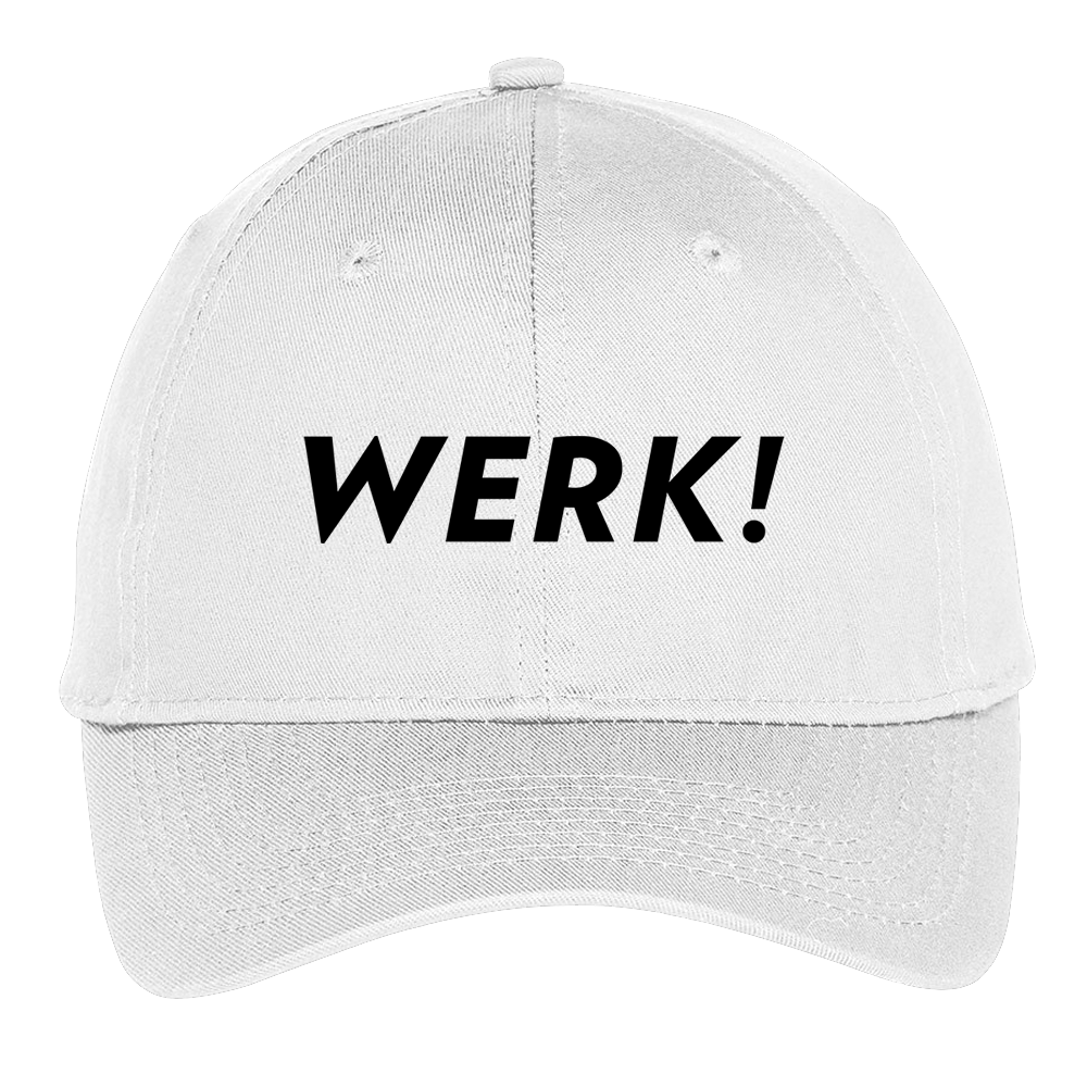 Image of POSE Black & White WERK! Embroidered Hat